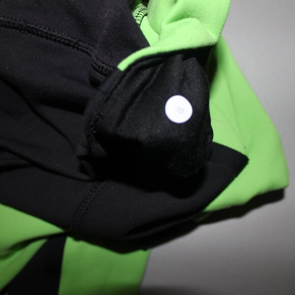 Green & Black Lululemon Leggings Size 8 - Picture 5 of 9